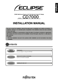 Voir le document Eclipse-fujitsu-ten CD7000 Manuel d'utilisateur