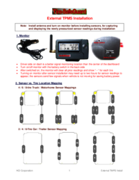 Voir le document Tire-safeguard External TPMS Manuel d'utilisateur