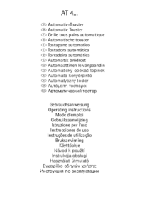 Voir le document Aeg-Electrolux AT4040SA Manuel d'utilisateur